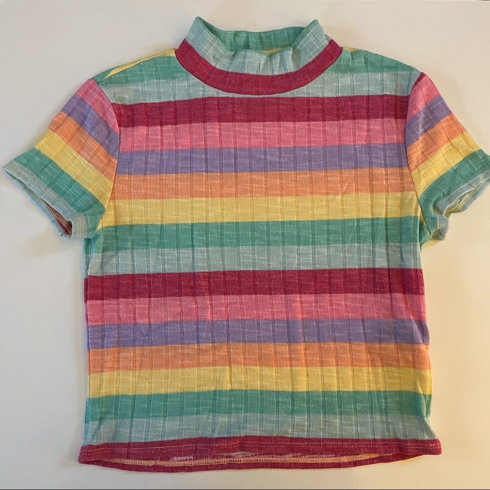 Rainbow crop top